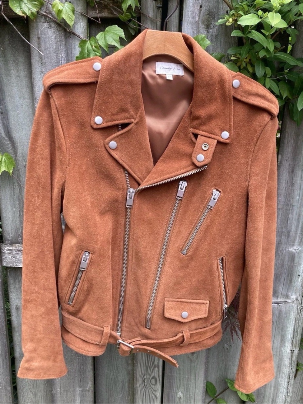 Full Leather Cowhide Motorcycle Jacket La Assemblage Du Cuir